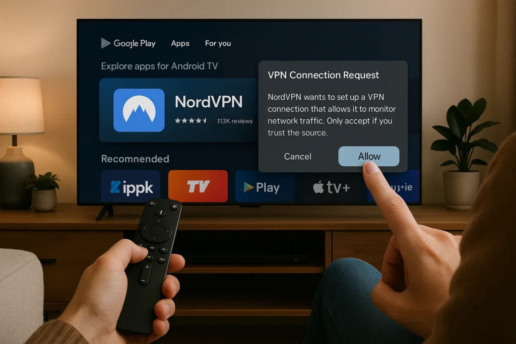 NordVPN on Android TV