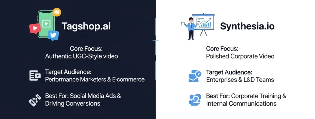 Tagshop.ai vs Synthesia.io
