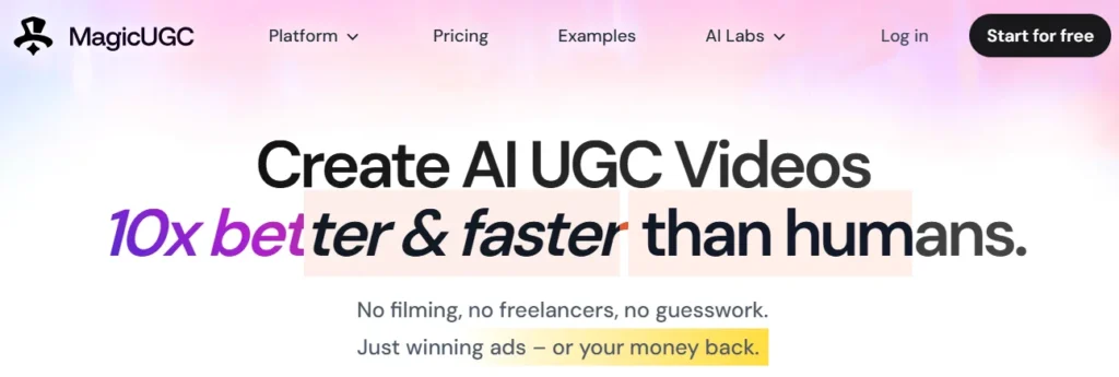 AI UGC Video Creation Services